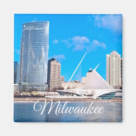 Milwaukee Wisconsin Magnet Magneet (Voorkant)