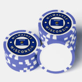 Milwaukee Wisconsin Poker Chips (Opstapeling)