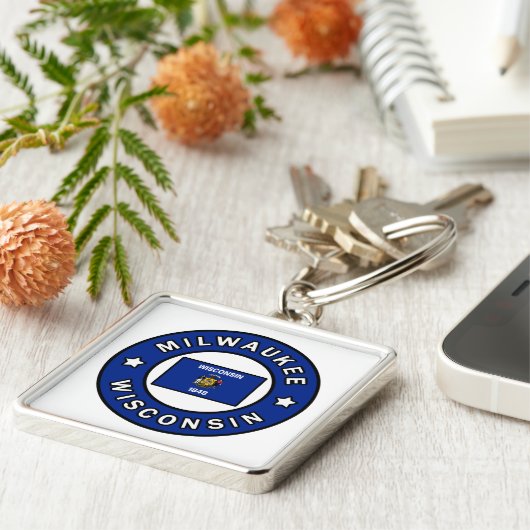 Milwaukee Wisconsin Sleutelhanger (Zijkant)