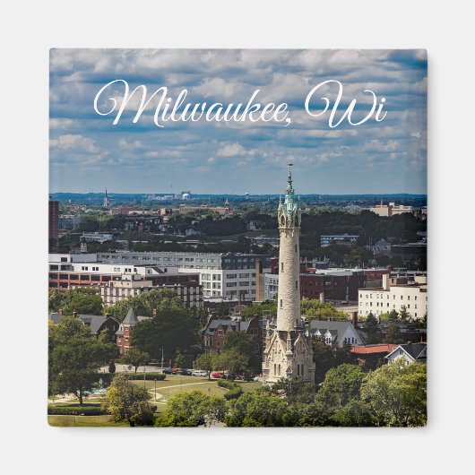 Milwaukee, Wisconsin Souvenir Keepsake Magneet (Voorkant)