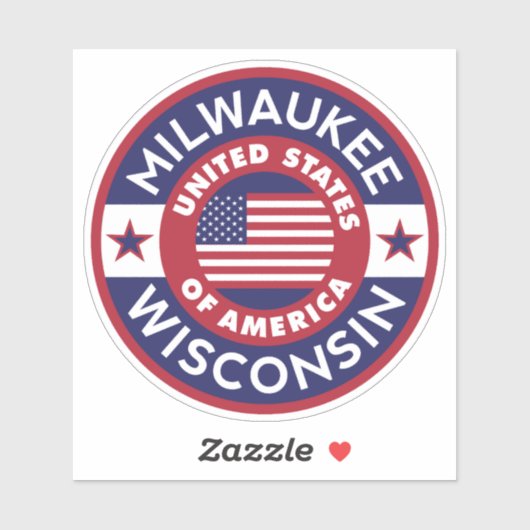 MILWAUKEE, Wisconsin Sticker (Vel)