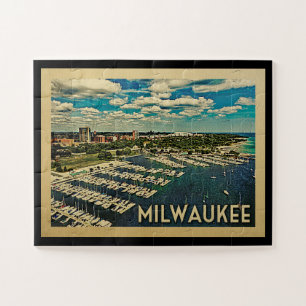 Milwaukee Wisconsin Vintage Travel Legpuzzel