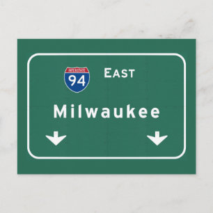 Milwaukee Wisconsin wi Interstate Highway Freeway Briefkaart