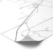 Milwaukee, Wisconsin (zwart op wit) Poster (Hoek)