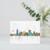 MILWAUKEE, WISCONSON SKYLINE BRIEFKAART (Staand voorkant)