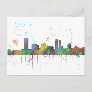 MILWAUKEE, WISCONSON SKYLINE BRIEFKAART