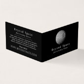 Mimas Moon of Saturn, Astronomer, Astronomie Store Visitekaartjes (Buitenkant)