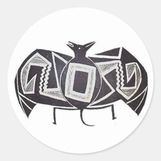Mimbres Bat Sticker (Voorkant)