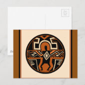 Mimbres krijger briefkaart (Voorkant / Achterkant)