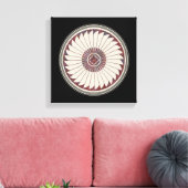 Mimbres Pottery Design Canvas Afdruk (Insitu (Woonkamer))