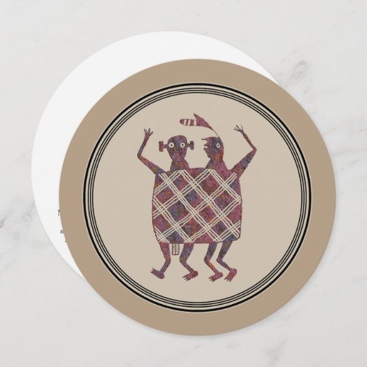 Mimbres Pottery Design Kaart (Voorkant / Achterkant)