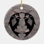 mimbres Pottery Design Keramisch Ornament (Achterkant)