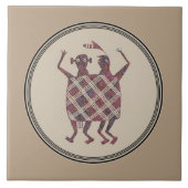 Mimbres Pottery Design Tegeltje (Voorkant)