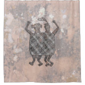 Mimbres Pottery Design "The Wedding Blanket" Douchegordijn (Voorkant)