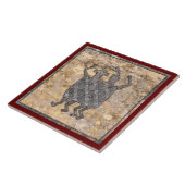 Mimbres Pottery Design "The Wedding Blanket" Tegeltje (Zijkant)