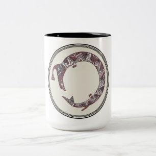 Mimbres Pottery Design Tweekleurige Koffiemok