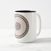 Mimbres Pottery Design Tweekleurige Koffiemok (Voorkant rechts)