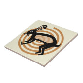 Mimbres Rabbit Art Tile Tegeltje (Zijkant)
