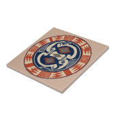 Mimbres Tribal Antelope Tegeltje (Zijkant)