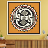 Mimbres Tribal Mt. Goats Canvas Print (Insitu (Woonkamer))