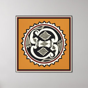 Mimbres Tribale Berggeiten Canvas Print