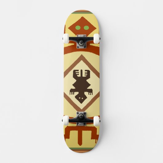 Mimbres Turtle Skateboard (Voorkant)