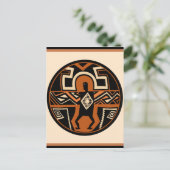 Mimbres Warrior Briefkaart (Staand voorkant)