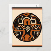 Mimbres Warrior Briefkaart (Voorkant / Achterkant)