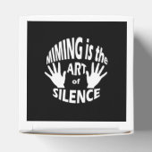 Mime Pantomime Art uit stilte Bedankdoosjes (Bovenkant)