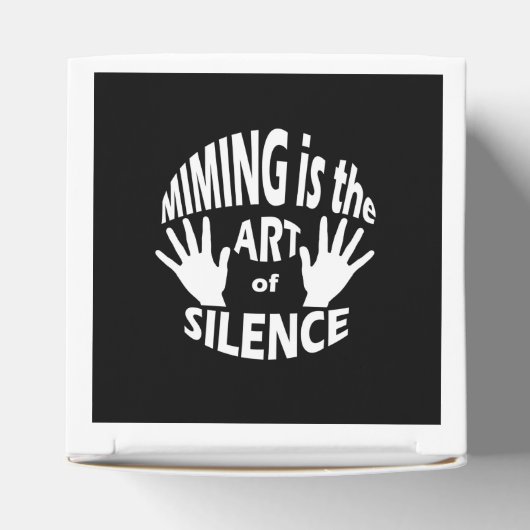 Mime Pantomime Art uit stilte Bedankdoosjes (Bovenkant)