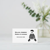 Mime Pantomime Miming Mon Carte de visite d'entrep (Debout devant)