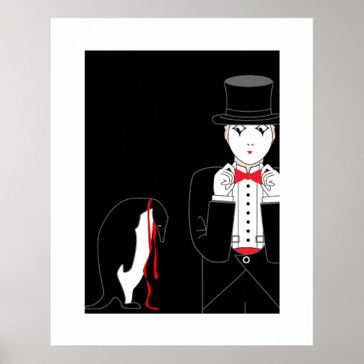 Mime Penguin poster (Voorkant)
