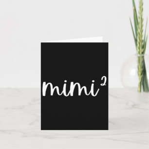 Mimi2 Mimi in het kwadraat keer twee tweelingen 2e Kaart