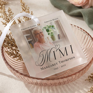 Mimi Aandenken Foto Herinnering Glas Ornament