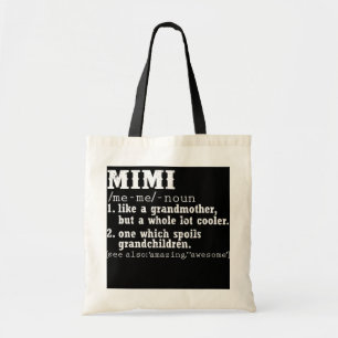 Mimi als grootmoeder, maar als een heleboel koeler tote bag