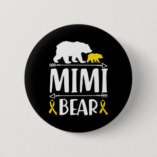 Mimi Beer Jeugd Kanker Awareness Gift Mam Van A Ronde Button 5,7 Cm