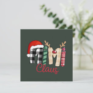 Mimi Claus Kerst Oma Cadeau Kerstmis Feestdagenkaart