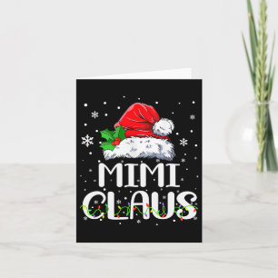 Mimi Claus kerstpajama familie komt overeen met de Kaart