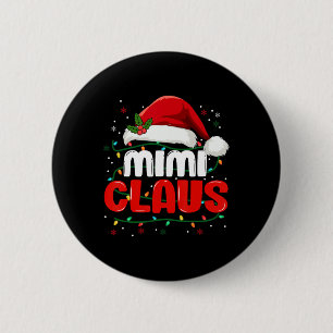 Mimi Claus Kerstverlichting Kerstmeisje familie Ronde Button 5,7 Cm