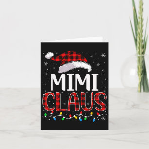 Mimi Claus Kerstverlichting Overeenkomend Familie  Kaart