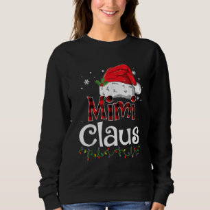 Mimi Claus Santa Hat Buffalo Pset Red Kerstmis Trui
