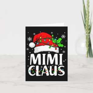 Mimi Claus Shirt kerstlampjes Pajama Familie Ma Kaart