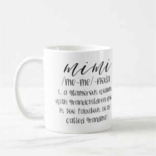 Mimi Coffee Mug Grandma Coffee Mug Fête des mère