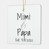 Mimi en Papa First Grandchild Ornament (Links)