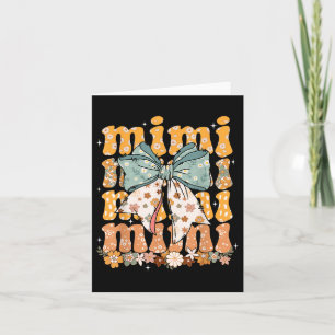 Mimi Floral Coquette Bow Moederdag Vrouwen Oma Kaart