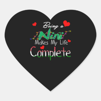 Mimi Gift | NiNi zijn maakt mijn leven compleet Hart Sticker