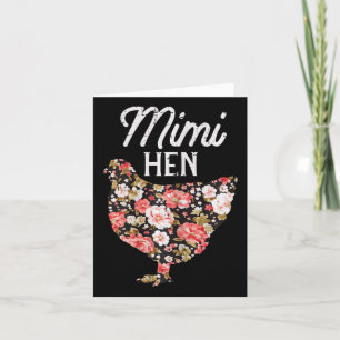 Mimi Hen Flowers Moederdag Boerderij Kip Oma Kaart