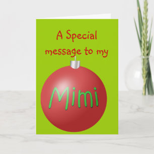 Mimi het ornamentkaart van Kerstmis Feestdagen Kaart