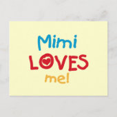 Mimi Loves Me T-shirts en geschenken Briefkaart (Voorkant)