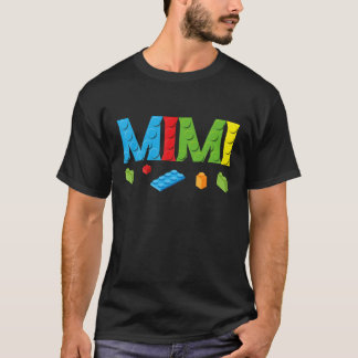 Mimi Master Builder Building Bricks Blocks Familie T-shirt
